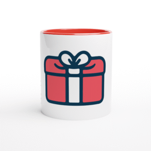 White 11oz Ceramic Mug with Color
