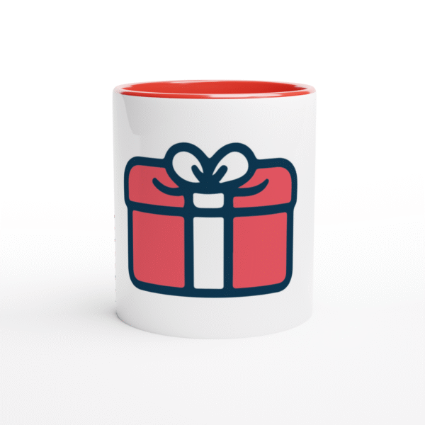 White 11oz Ceramic Mug with Color